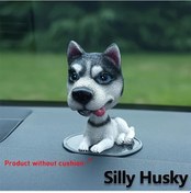 Resim Sunshine022 Akita Köpeği Hareketli Başlı Oto Aksesuarı Yaylı Gösterişli Gözler Kulaklar 