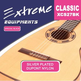 Resim Extreme XCS27BK Siyah Klasik Gitar Teli | Özel Siyah Naylon Farklı Bir Tını 