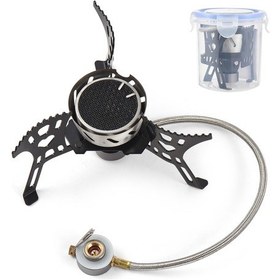 Resim Tenfowee Lixada Yüksek İrtifa Kamp Ocağı: Kızılötesi Başlık, Gaz Ön Isıtmalı, Çevre Dostu Ve Dayanıklı Gümüş 