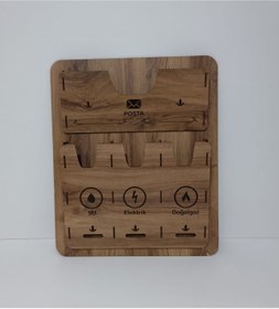 Resim CANLI TAHTAM Ahşap Dekoratif Posta Kutusu 