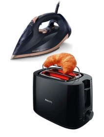Resim Philips Philps Dst7510/80 Buharlı Ütü Ve Hd2581/90 Ekmek Kızartma Makinesi Seti 