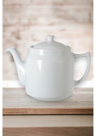 Resim Porselen Tek Demlik Kahveci Model Bitki Demleme Beyaz 1250ml 