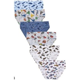 Resim Kota 1018 Erkek Çocuk Renkli Desenli Slip Külot 12 Adet 001 