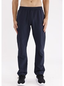 Resim Boncuk Uçlu Kordon Detaylı Yan Cepli Rahat Kalıp Lastikli Bel Eşofman Altı Blue 