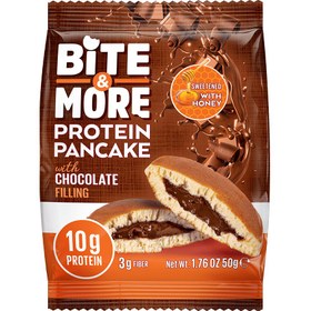 Resim Bite & More Protein Pancake 12 Adet x 50 Gram - çikolata 