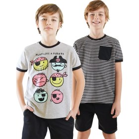 Resim Pirate Erkek Çocuk 2'li Paket T-shirt 