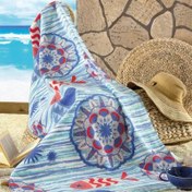 Resim Maxstyle Fishes Kadife Plaj Havlusu 70x160 Cm 