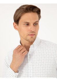 Resim Pierre Cardin Erkek Yeşil Gömlek Desenli 50292262-vr054 Yeşil 