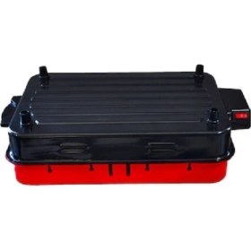 Resim Uğur Krom Rezistanslı Elektrikli Izgara Barbekü, Kokusuz, Lezzetli, 1400W, Siyah Bordo 