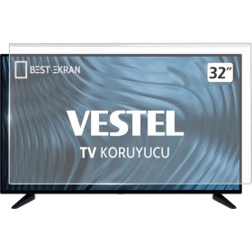 Resim Best Ekran Vestel 32HA7100 Tv Ekran Koruyucu - Vestel 32" Inç Kırılmaz Tv Ekran Koruyucu Camı 