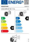 Resim Goodyear 225/40R18 92Y Eag F1 Asy 5 XL Fp Yaz Lastiği 2024 