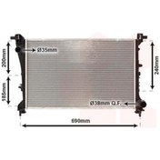 Resim Kale Radyatör Komple 348440 Egea 1.3 Mjet 1.4 Manuel Al/pl/brz 16mm KNO-KALE-348440 