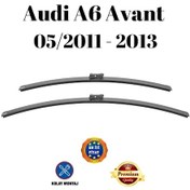 Resim Audi A6 Avant 2011 2012 2013 Uyumlu Araca Özel Ön Cam Muz Tipi Silecek Süpürgesi Takımı 65/53cm 2li Set Silbak 