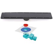 Resim Sukar Line 6 Siyah Plain 50cm Izgaralı Duş Kanalı 1156-1035000-31 5 Yıl Garanti, Sigortalı Gönderim, Kapıya Teslim Kargo