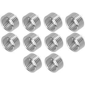 Resim Lemestar 10 Adet M18x2.5 1d Çelik Tel Vida Kılıfı - Konik Dişli Tamiri Ve Koruma, Alüminyum/krom Malzemeler İçin Sus304 
