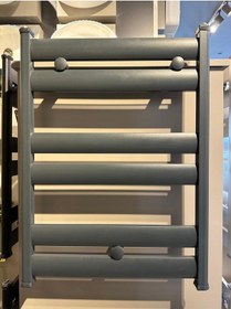 Resim İsaoğlu Yapı Antrasit Banyo Havlupan Antrasit Vanalar Dahil Komple Set 50 70 Ölçü 