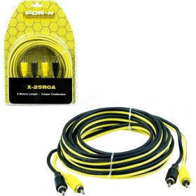 Resim For-X X-25RCA Oto Anfi Kablosu 2rca 2rca Kablo 5 Metre 