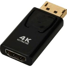Resim Maxgo 2168 4k Displayport To HDMI Kablo Display Port Çevirici Dönüştürücü Mini Siyah 