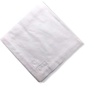 Resim Beyaz Delik İş Nakışlı Keten Peçete Seti (4'lü Set) - 45x45 cm 