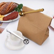 Resim 1 adet Paslanmaz Çelik Kahve Ölçü Kaşığı - Çok Fonksiyonlu Gıda Mühürleme Klipsi, Baharat Kaşığı, Toz Ölçü Kaşığı, Pişirme Ölçeği Aracı, Dondurma Kaşığı - Metal Kaşık, Pişirme Temelleri | Modern Mutfak Araçları | Dayanıklı Mutfak Eşyaları 