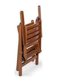 Resim London Takım Masa 80x140 - Ahşap Bahçe, Teras, Balkon Takım Ceviz 