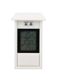 Resim Reedark Bahçe Ve Dış Mekanlar İçin Su Geçirmez Dijital Sıcaklık Ölçer - Beyaz, Kancalı, 1 Hassasiyetli, -20 İle 50 Arası Ölçüm 