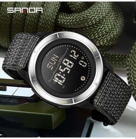 Resim Oldfriend Sanda Erkek Spor Saati Simli Siyah Çok Fonksiyonlu Pusula Su Geçirmez Metronom Alarm Diğer 