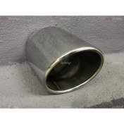 Resim HYM TUNİNG Tek Çıkışlı 100 mm Egzoz Ucu Eğik Ağız Silindirik 