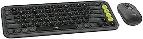 Resim Logitech POP ICON COMBO Kablosuz Klavye ve Mouse Seti, Bluetooth, Konforlu Tasarım, Programlanabilir Tuşlar, Sessiz Tıklamalar, 3 Cihaza Kadar Easy-Switch, Türkçe Q Klavye, Siyah 
