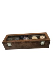 Resim STAND MARKET Saat Kutusu 5'li Alcantara Kahve 