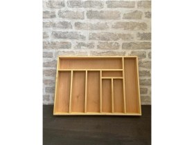 Resim 50X35 cm Ayfiwood Ahşap Kaşıklık Çekmece Içi Yemek Takımı ve Servis Gereçleri Düzenleyici Organizer 
