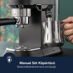 Resim Esmo Home Delonghi Dedica Manuel Espresso Makinesi EC685.BK 
