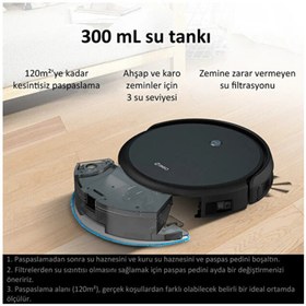 Resim +360 Botslab C50 Vacuum Mop Kumandalı Akıllı Robot Süpürge ( Türkiye Garantili) 
