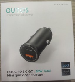 Resim OUTOS oto şarj başlık usb ve type-c cıkışlı 38watt 