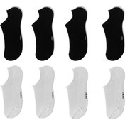 Resim 8 Çift Dikişsiz Kadın Bambu Görünmez (Sneaker)Spor Ayakkabı Çorap Çok Renkli 