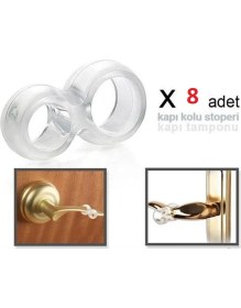 Resim Marsilyan Kapı Kolu Stoperi - Kapı Tamponu - 8 Adet 
