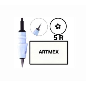 Resim H RUN GLOBAL 20 Adet R5 ( Artmex ) Değiştirilebilir Kartuş Kalıcı Makyaj Ucu (İğne) 