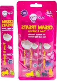 Resim 4 X 14 Gram Ton Balıklı Ve Somonlu Sıvı Kedi Ödülü 0.75 LT - 2.5 LT - 12 KG 