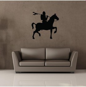 Resim Şovalye Folyo Sticker 40cm Uzunluk Siyah 