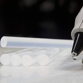 Resim Şeffaf Sıcak Silikon Çubuğu Standart Kalın 11MM x 22CM - 10'lu Paket Çubuk Silikon 