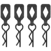 Resim Konesam 1/10 Rc Araçlar İçin 4 Adet Siyah Kasa Bağlantı Pimi - Traxxas, Tamiya Uyumlu 