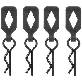 Resim Konesam 1/10 Rc Araçlar İçin 4 Adet Siyah Kasa Bağlantı Pimi - Traxxas, Tamiya Uyumlu 