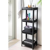 Resim Frapan Home 4 Katlı Plastik Raf Ünitesi Mutfak Rafı Banyo Rafı Banyo Düzenleyici Organizer 