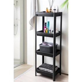 Resim Frapan Home 4 Katlı Plastik Raf Ünitesi Mutfak Rafı Banyo Rafı Banyo Düzenleyici Organizer 