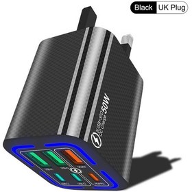 Resim İphone Uyumlu 15 Pro/android Telefonlar İçin Mini 50w Pd Hızlı Şarj Küpü - Cep Uk Black 02 