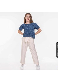 Resim Xo Kids Kız Kareyaka Bluz 8-14 Yaş 34400 Kblz09009 Mavi 