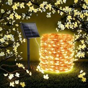 Resim 7m/ 12m/ 22m/ 32m LED Güneş Enerjili Bahçe Peri Işıklı Süsleme, Noel Ağacı ve Parti Dekorasyonu için Patyo Twinkle Lamba, Halloween ve Yılbaşı Aydınlatması 