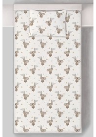 Resim Organik Tek Kişilik Lastikli Çarşaf Seti - Rüzgar Yolcusu Renkli 