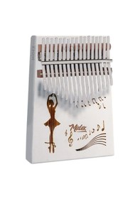 Resim Midex Klx-540 Beyaz Renk Gerçek Ağaç Kalimba 17 Tuşlu Full Set 