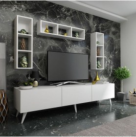 Resim Myniture Home & Living Festival Tv Ünitesi Q3807-1 Beyaz 